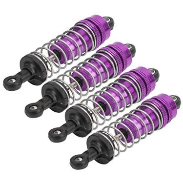 Imagem de Alomejor O Requintado Damper Struts de Choque de Carro RC, Reduz O Trêmulo do para -choques para Wltoys 144001 1/14, 4pcs (Roxo)