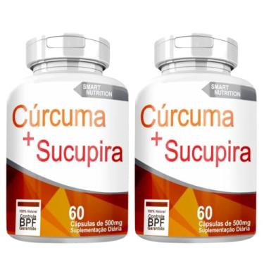 Imagem de Cúrcuma + Sucupira, 120 Cápsulas de 500mg, Suplemento Natural - 2 Frascos