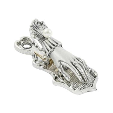 Imagem de Vaveren Marcador de página de clipe de papel em formato de mão, grampo multifuncional para diário, clipes de livro para meninos e meninas, fichário de diário, C