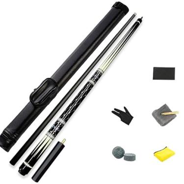 Imagem de Taco de Sinuca Profissional CQBXRD - 1/2 Taco de Bilhar de Carbono, 147 cm (58 pol.), Cabeça 10,2/11,5/13 mm, Boa Construção/Montagem Perfeita (Tacos de bilhar e acessórios+ barril de tacos, 13mm)