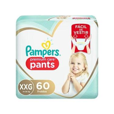 Imagem de Fralda Premium Care Top Pants XXG Pampers 60 Unidades, XXG, 60