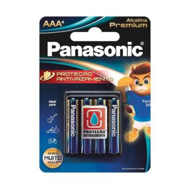 Imagem de Pilha Alcalina Premium Palito AAA2 Com 4 Unidades Panasonic