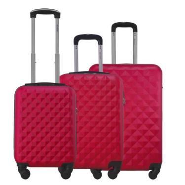 Imagem de Kit Conjunto 3 Malas Rígidas 360 Mala PP 8kg Mala de bordo 10kg e Médi