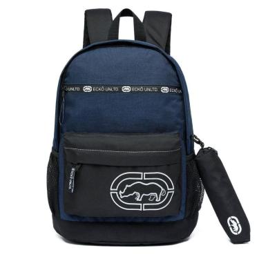 Imagem de Mochila Ecko Casual Notebook Bolsa Faculdade Espaçosa Resistente Escolar-Unissex