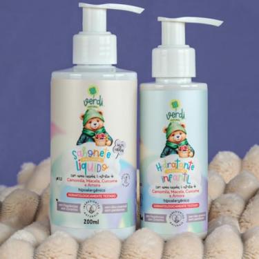 Imagem de Sabonete Liquido E Hidratante Próimuni Corpo Infantil Limpeza Hidratação Proteção 100 Natural