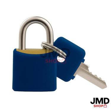 Imagem de Cadeados Coloridos 20mm  Kit com 2 Unidades para Proteção de Armários 