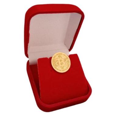 Imagem de Pin Botton Broche Bitcoin Folheado a Ouro 18k - Jóias Dani Sam