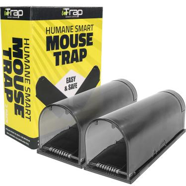Imagem de iTrap Rodent Control Armadilhas Para Ratos Vivas, Conjunto Com 2, Inteligentes Roedores, Seguras Perto De Animais Estimação E Crianças