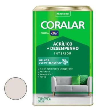 Imagem de Tinta Acrílica Fosco Coralar Branco Gelo 18l - Coral
