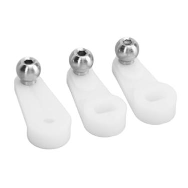Imagem de RiToEasysports 3pcs RC Servo Braço, Plástico e Aço Inoxidável RC Helicóptero Servo Sweet Arm Substituição para Helicópteros Flywing Bell206 UH1