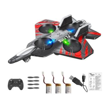 Imagem de Generic Avião de brinquedo com controle remoto de espuma para crianças, avião de RC, brinquedo para sala de estar e jardim, Vermelho