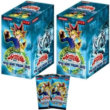 Imagem de Legend of Blue Eyes Booster Box - 2 Korean Ver Boxes of 40 Packs - Blue Eyes White Dragon Cards - 5 Cards Per Pack - Enhance Decks & Collections - Ideal for Players & Collectors