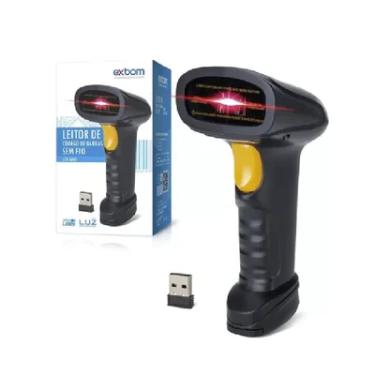 Imagem de Leitor Código De Barras Exbom, USB, Sem Fio, 2.4GHZ - Lcb-s600a