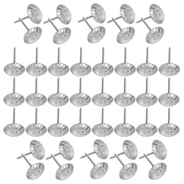 Imagem de jojofuny 200 Tachinhas Decorativas: Alfinetes de Pressão Em Formato de Margarida - Tachinhas de Ferro Florais para Quadro de Cortiça, Quadro de Recados, Pendurar Quadros, Exibir Notas,