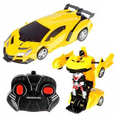 Imagem de Robô-Car Titanium Carro Infantil De Controle Remoto Brinquedo Que Vira