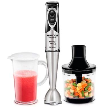 Imagem de Processador Power Mixer 2 Em 1 M07 Mondial Preto Com Inox 220v