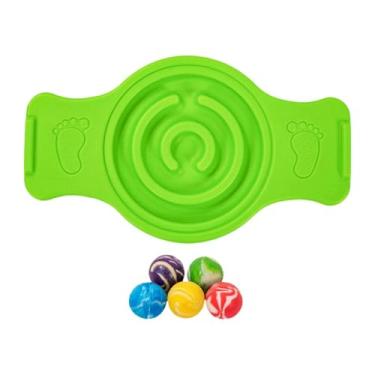 Imagem de Lljsszr Prancha de Equilíbrio, Labirintos, Gangorra, Treinamento Sensorial, Disco de Fitness Divertido, Multifuncional, Prancha de Estabilidade Oscilante para, Verde