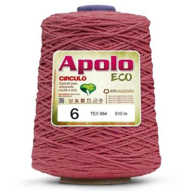 Imagem de BARBANTE APOLO ECO CIRCULO Nº 06 - 600G - 610 M, 3396 - GOIABA