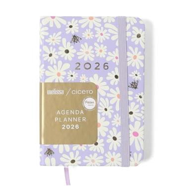 Imagem de AGENDA PLANNER CICEROS 2026 MELISSA SEMANAL 9X13 CM MINI BLOOMY