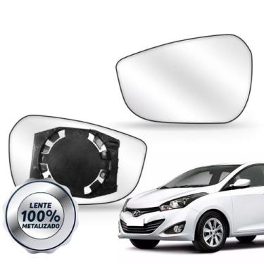 Imagem de Lente Retrovisor Hb20 Hatch Ou Sedan Elantra 11 A 16 com Base - BLAWER