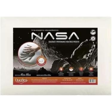 Imagem de Travesseiro Nasa Duoflex Bege 45cmx65cm Espuma 100% Duoflex