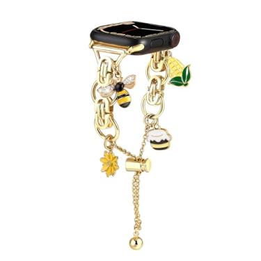 Imagem de Wingoden Pulseira feminina elegante compatível com Apple Watch séries 10, 9, 8, 7, 6, 5, 4, 3, 2 e 1 e SE, 42 mm, 41 mm, 40 mm, 38 mm, 4