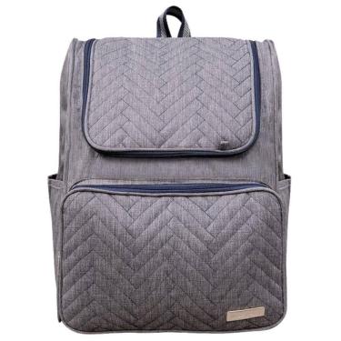 Imagem de Mochila Maternidade Deluxe Baby Cinza E Marinho