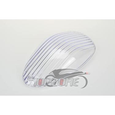 Imagem de Compatível com Kawasaki 2002-2003 Vulcan 1500 Mean Streak; Lente de luz traseira de freio da lâmpada traseira da motocicleta (transparente)