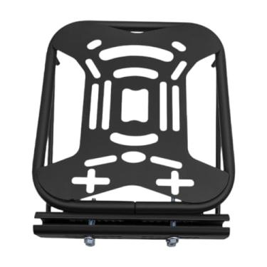 Imagem de FJMQHU Suporte de porta-malas traseiro para bicicleta elétrica, suporte de montagem de rack universal, de extensão de porta-malas traseiro para motocicleta, Preto