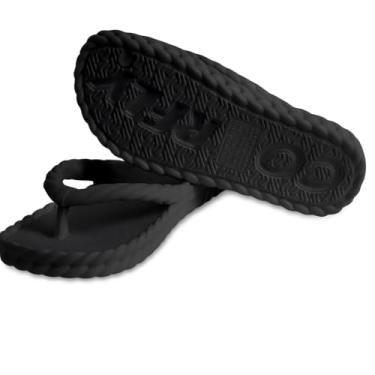 Imagem de Chinelo de dedo Sandália Feminina Corfly Macio EVA Ortopédico Nuvem Trança Confortável Antiderrapante (Preto, Adulto, 37, Numérico, BR)