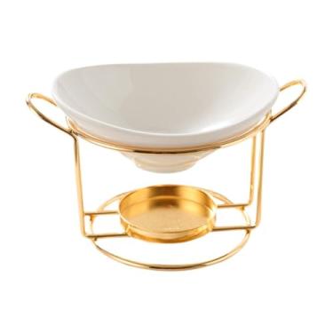 Imagem de MotiveTech Difusor de óleo, Aquecedor de óleo Aromático, Meditação, Suporte para Velas, Difusor, Queimador de Derretimento para Apartamento, Salão de Beleza, Hot, Ouro, Tamanho real