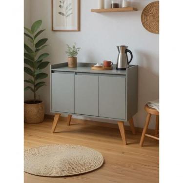 Imagem de Aparador Buffet 90cm Retro Mdf Verde Madri - On Móveis