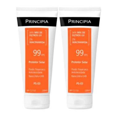 Imagem de Kit 2 Protetor Solar Principia FPS 99 Toque Fluido e Toque Seco PS 03 