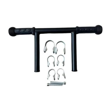 Imagem de MotiveTech Extensor de Alça de Carrinho de Bebê, Extensão de Carrinho de Bebê, Apoio de Braço, Metal, Extensor de Guidão de Carrinho Removível para Carrinho, 3 Clipes