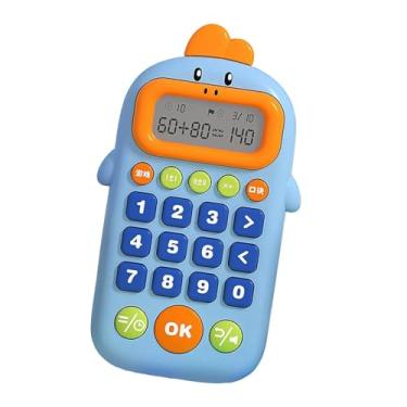 Imagem de Dynwave Jogo eletrônico de matemática, brinquedo educativo, prática de matemática, calculadora eletrônica, brinquedos de matemática para crianças em idade, Azul