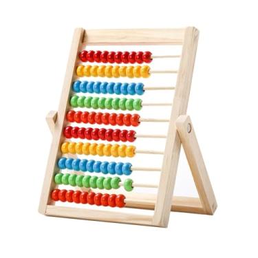 Imagem de JunZheHub Ábaco de Madeira, Brinquedos de Aprendizagem de Matemática, ábaco de Números para Crianças, ábaco para Viagem Pré-escolar