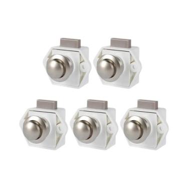 Imagem de Fechaduras De Botão Sem Chave Para Gavetas De Camper, RV E Barco, 5 a 