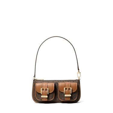 Imagem de Michael Kors Bolsa pequena conversível Zoe, ['Ferragens douradas/marrom/bolota'], One Size