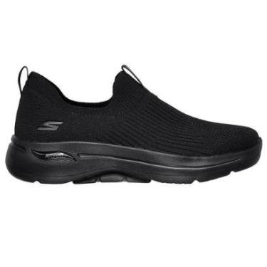 Imagem de Tênis Feminino Skechers Go Walk Arch Fit Preto - 1244-Feminino