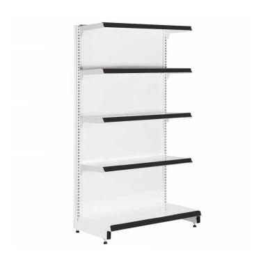 Imagem de Gôndola Prateleira 5 Níveis 40x30 New Plus 1,70 Ponta Pe Preto - Sa Gôndolas