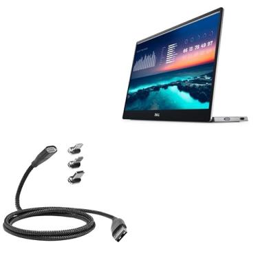 Imagem de Cabo BoxWave compatível com monitor portátil Dell 14 (C1422H) (cabo da BoxWave) - Cabo MagnetoSnap PD AllCharge (100W), cabo de carregamento magnético PD 100W USB tipo C Micro USB - Preto intenso