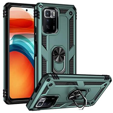 Imagem de SORAKA Capa para Xiaomi POCO X3 Pro com suporte de anel invisível e placa de metal para montagem magnética em carro Capa rígida para PC Capa Xiaomi POCO X3 NFC Capa