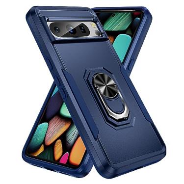 Imagem de SORAKA Capa para Google Pixel 8 Pro com anel de apoio para os pés Capa rígida de PC Capa de TPU macio para amortecedores Capa Google Pixel 8 Pro Capa robusta