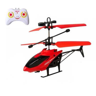 Imagem de Brinquedo Helicóptero Com Controle Remoto Vermelho Zippy Toys