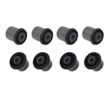 Imagem de Kit 8 Bucha Bandeja Inferior Superior Nova S10 2013 / ...