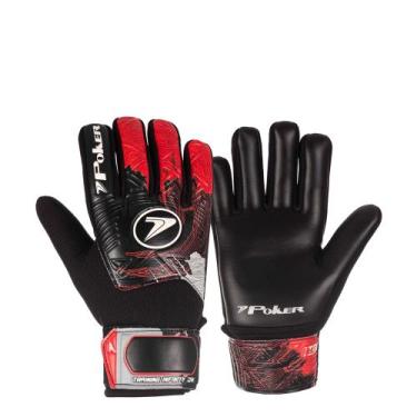 Imagem de Luva de Goleiro Training Poker Infinity Junior, Pt, Vm, Br, 5