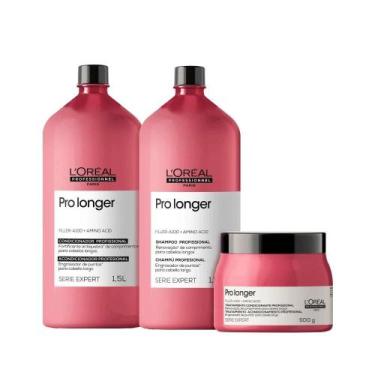 Imagem de L'Oréal Professionnel Pro Longer Shampoo + Condicionador 1,5L + Máscar