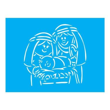 Imagem de Stencil Tamako Menino Jesus - 15X20Cm - Ref A3289