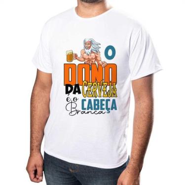 Imagem de Camisa Personalizada O Dono Da Cerveja é o Cabeça Branca - Reinart Per