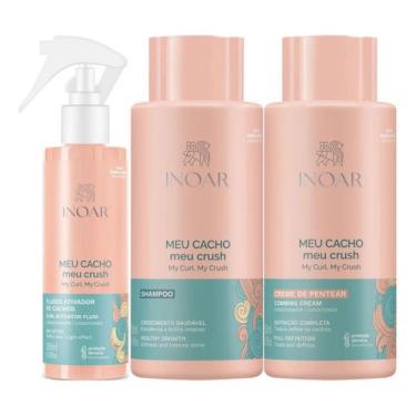 Imagem de Inoar Meu Cacho Meu Crush Shampoo + Creme De Pentear +fluido